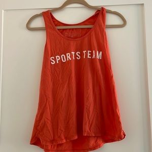 Sports Team Orange Cotton Tank